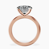 14kt Rose Gold Juniper Crossover Solitaire Lab Diamond Ring side right image one