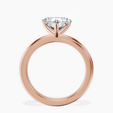 9ct Rose Gold Juniper Crossover Solitaire Lab Diamond Ring side right image one