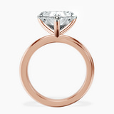 14kt Rose Gold Juniper Crossover Solitaire Lab Diamond Ring side right image one