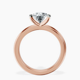 10kt Rose Gold Juniper Crossover Solitaire Lab Diamond Ring side right image one