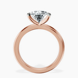 10kt Rose Gold Juniper Crossover Solitaire Lab Diamond Ring side right image one