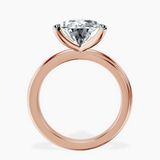 14kt Rose Gold Juniper Crossover Solitaire Lab Diamond Ring side right image one