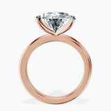 14kt Rose Gold Juniper Crossover Solitaire Lab Diamond Ring side right image one
