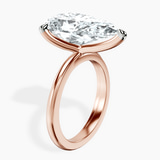 14kt Rose Gold Juniper Crossover Solitaire Lab Diamond Ring standing product image one
