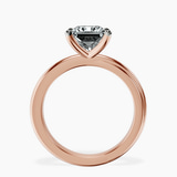 9ct Rose Gold Juniper Crossover Solitaire Lab Diamond Ring side right image one