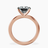 10kt Rose Gold Juniper Crossover Solitaire Lab Diamond Ring side right image one
