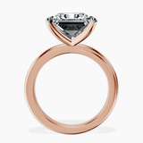 14kt Rose Gold Juniper Crossover Solitaire Lab Diamond Ring side right image one