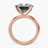 10kt Rose Gold Juniper Crossover Solitaire Lab Diamond Ring side right image one