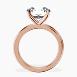 14kt Rose Gold Juniper Crossover Solitaire Lab Diamond Ring side right image one