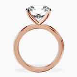 18kt Rose Gold Juniper Crossover Solitaire Lab Diamond Ring side right image one