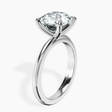 10kt White Gold Juniper Crossover Solitaire Lab Diamond Ring standing product image one