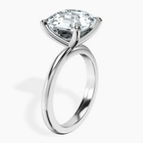 10kt White Gold Juniper Crossover Solitaire Lab Diamond Ring standing product image one