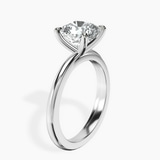 10kt White Gold Juniper Crossover Solitaire Lab Diamond Ring standing product image one