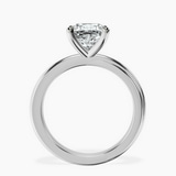 10kt White Gold Juniper Crossover Solitaire Lab Diamond Ring side right image one