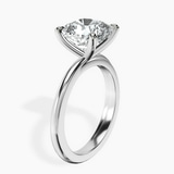 10kt White Gold Juniper Crossover Solitaire Lab Diamond Ring standing product image one