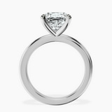 10kt White Gold Juniper Crossover Solitaire Lab Diamond Ring side right image one