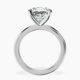 10kt White Gold Juniper Crossover Solitaire Lab Diamond Ring side right image one