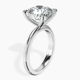 10kt White Gold Juniper Crossover Solitaire Lab Diamond Ring standing product image one