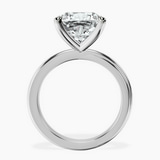 10kt White Gold Juniper Crossover Solitaire Lab Diamond Ring side right image one