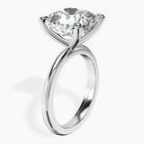 10kt White Gold Juniper Crossover Solitaire Lab Diamond Ring standing product image one