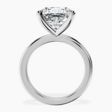 10kt White Gold Juniper Crossover Solitaire Lab Diamond Ring side right image one