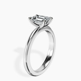 10kt White Gold Juniper Crossover Solitaire Lab Diamond Ring standing product image one