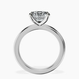 10kt White Gold Juniper Crossover Solitaire Lab Diamond Ring side right image one