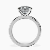 10kt White Gold Juniper Crossover Solitaire Lab Diamond Ring side right image one