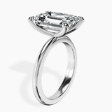 10kt White Gold Juniper Crossover Solitaire Lab Diamond Ring standing product image one