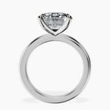 10kt White Gold Juniper Crossover Solitaire Lab Diamond Ring side right image one