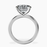 10kt White Gold Juniper Crossover Solitaire Lab Diamond Ring side right image one