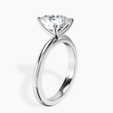 10kt White Gold Juniper Crossover Solitaire Lab Diamond Ring standing product image one