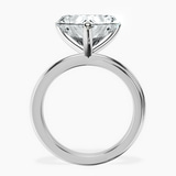 10kt White Gold Juniper Crossover Solitaire Lab Diamond Ring side right image one