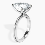 10kt White Gold Juniper Crossover Solitaire Lab Diamond Ring standing product image one
