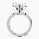 10kt White Gold Juniper Crossover Solitaire Lab Diamond Ring side right image one