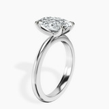 10kt White Gold Juniper Crossover Solitaire Lab Diamond Ring standing product image one