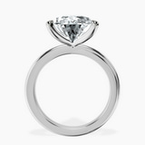 14kt White Gold Juniper Crossover Solitaire Lab Diamond Ring side right image one
