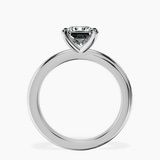 14kt White Gold Juniper Crossover Solitaire Lab Diamond Ring side right image one