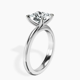 9ct White Gold Juniper Crossover Solitaire Lab Diamond Ring standing product image one
