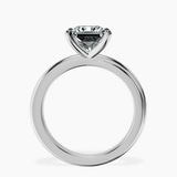 9ct White Gold Juniper Crossover Solitaire Lab Diamond Ring side right image one