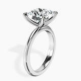 10kt White Gold Juniper Crossover Solitaire Lab Diamond Ring standing product image one