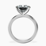 10kt White Gold Juniper Crossover Solitaire Lab Diamond Ring side right image one