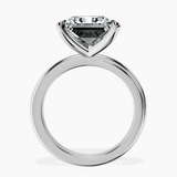 10kt White Gold Juniper Crossover Solitaire Lab Diamond Ring side right image one