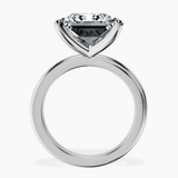 10kt White Gold Juniper Crossover Solitaire Lab Diamond Ring side right image one