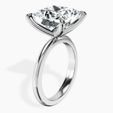 10kt White Gold Juniper Crossover Solitaire Lab Diamond Ring standing product image one