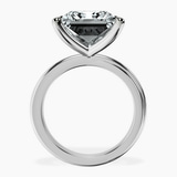 10kt White Gold Juniper Crossover Solitaire Lab Diamond Ring side right image one