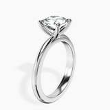 9ct White Gold Juniper Crossover Solitaire Lab Diamond Ring standing product image one