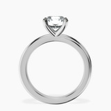 9ct White Gold Juniper Crossover Solitaire Lab Diamond Ring side right image one