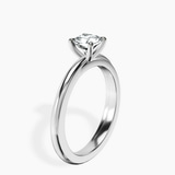 Platinum Juniper Crossover Solitaire Lab Diamond Ring standing product image one