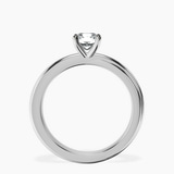 Platinum Juniper Crossover Solitaire Lab Diamond Ring side right image one
